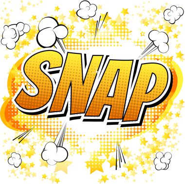 Snap - Comic book style word.