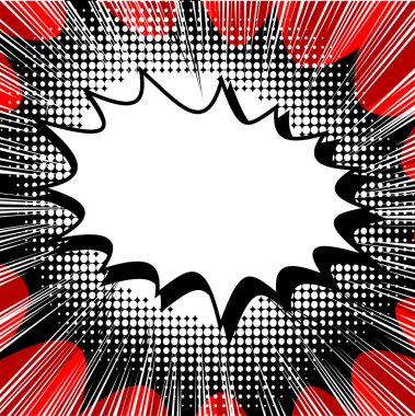 Retro tarzı çizgi roman arka plan