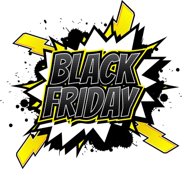 Black Friday - çizgi roman tarzı kelime