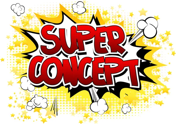 Super Concept - Comic book stijl woord — Stockvector