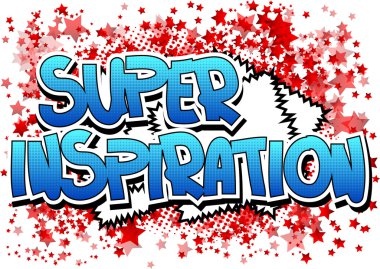 Süper ilham - çizgi roman tarzı kelime