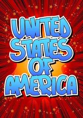 Amerika Birleşik Devletleri - çizgi roman tarzı kelime