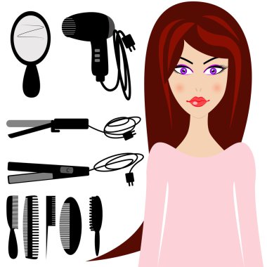 Kadın bir araba boş kağıt ile.