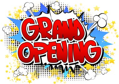 Büyük açılış - çizgi roman tarzı kelime