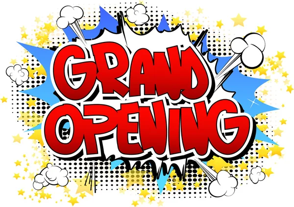 Büyük açılış - çizgi roman tarzı kelime