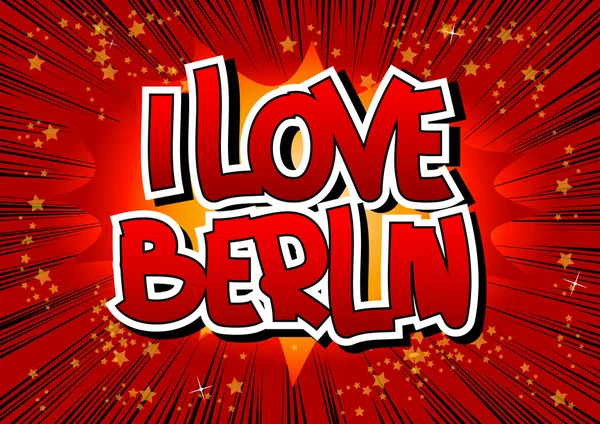 I Love Berlin - BD style mot — Image vectorielle