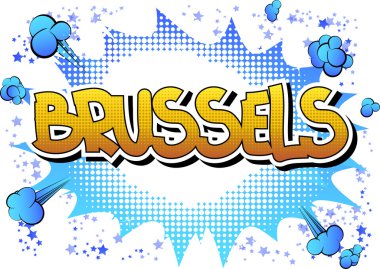 Brüksel - çizgi roman tarzı kelime