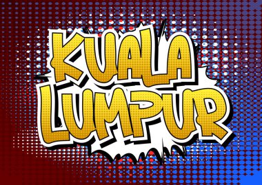 Kuala Lumpur - çizgi roman tarzı kelime