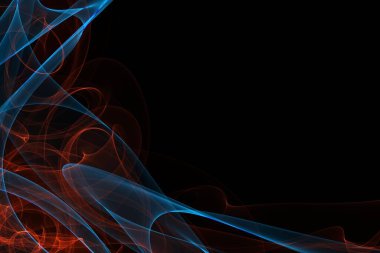 Renkli çizgiler ve dalgalarla soyut arkaplan 