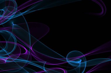 Renkli çizgiler ve dalgalarla soyut arkaplan 