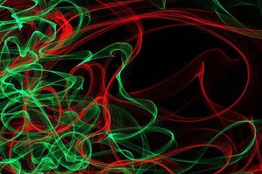 Renkli çizgiler ve dalgalarla soyut arkaplan 