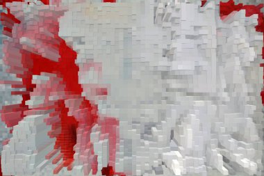 Güzel yaratıcı bir arka plan. Canlı, soyut bir dokunun yansıması. Pankart, poster, el ilanı, kart, kartpostal, kapak, broşür için desen tasarımı. Renkli canlı küpler soyut arkaplan.