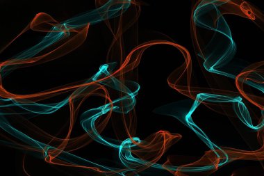 Renkli çizgiler ve dalgalarla soyut arkaplan 