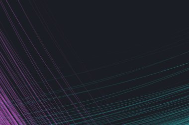 Koyu arkaplanda modern soyut çizgiler tasarımı