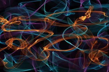 Zarif dalgalarla soyut arkaplan