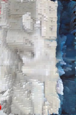 Güzel yaratıcı bir arka plan. Canlı, soyut bir dokunun yansıması. Pankart, poster, el ilanı, kart, kartpostal, kapak, broşür için desen tasarımı. Renkli canlı küpler soyut arkaplan.