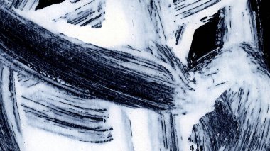 Siyah arkaplan zen tarzı arkaplan ve doku üzerinde dinamik beyaz fırça darbeleri