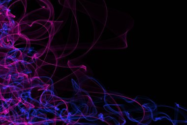 Renkli çizgiler ve dalgalarla soyut arkaplan 