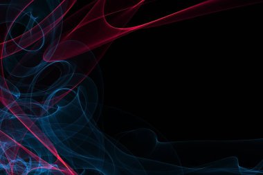 Renkli çizgiler ve dalgalarla soyut arkaplan 