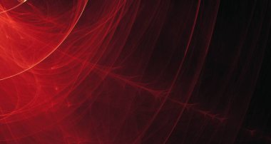 Soyut kırmızı ışık ve lazer ışınları, fraktallar ve parıldayan şekiller hayal gücü, yaratıcılık ve tasarım için çok renkli sanat arka plan dokusu.