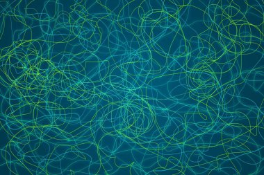 Koyu arkaplanda soyut çizgiler ve şekiller tasarımı