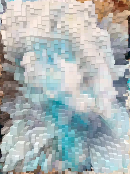 Pixelated Színes Élénk Háttér Web Bannerek Illusztrációk — Stock Fotó