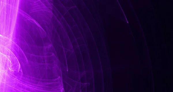 Abstrakt Lila Ljus Och Laserstrålar Fraktaler Och Glödande Former Flerfärgad — Stockfoto