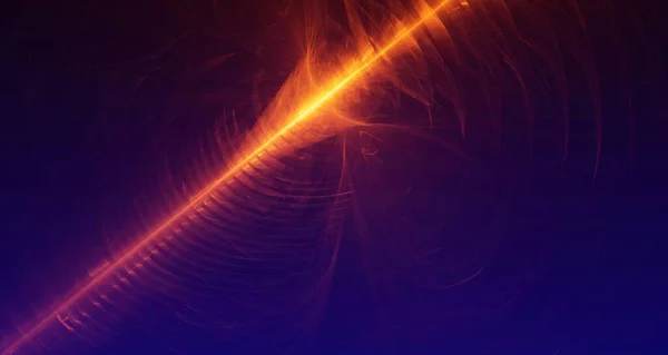 Abstract Oranje Rood Licht Laserstralen Gloeiende Vormen Veelkleurige Art Background — Stockfoto