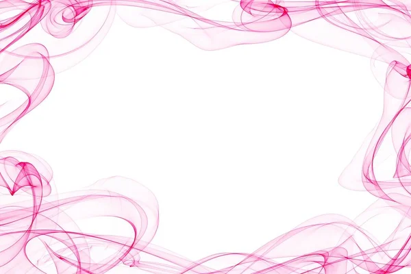 Абстрактні Лінії Руху Рожевих Хвиль Білому Тлі — стокове фото