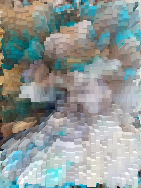 Pixelated Színes Élénk Háttér Web Bannerek Illusztrációk — Stock Fotó