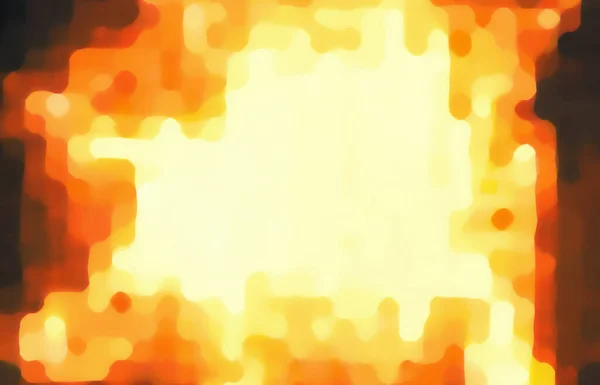 Estrella Sol Fuego Explosión Estalla Borrosa Pixel Ilustración Con Rayos — Foto de Stock