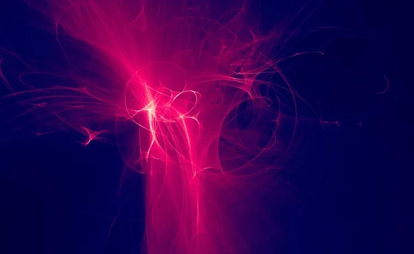Abstrato Luz Vermelha Feixes Laser Fractais Formas Brilhantes Textura Fundo — Fotografia de Stock