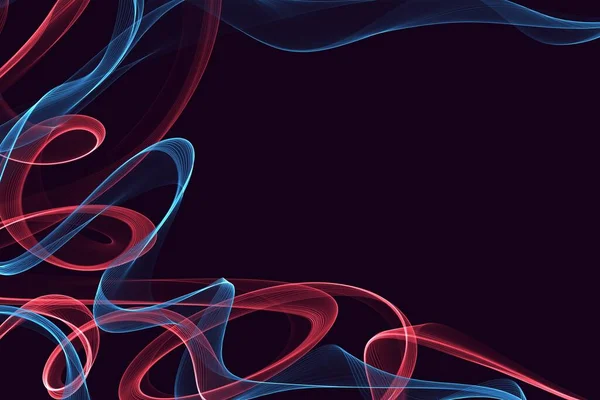 Абстрактний Фон Різнокольоровими Лініями Хвилями — стокове фото