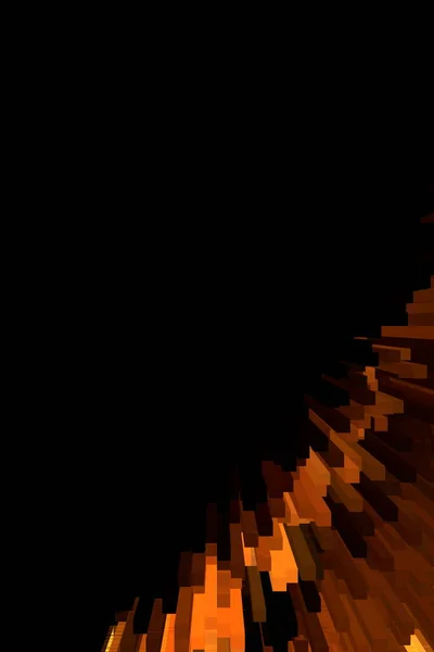 Soleil Feu Explosion Éclate Flou Illustration Pixel Avec Des Rayons — Photo
