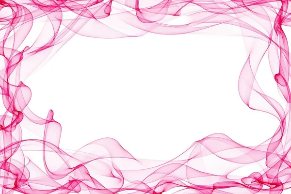 粉红波在白底上的运动线 — 图库照片