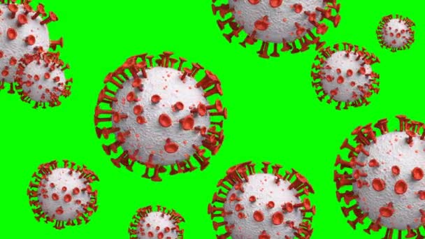 Coronavirus 2019 Ncov Novedoso Concepto Coronavirus Responsable Del Brote Gripe — Vídeo de stock