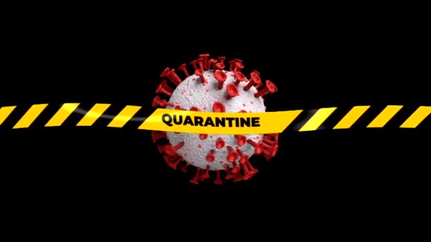 Coronavirus 2019 Ncov Novo Conceito Coronavírus Responsável Pelo Surto Gripe — Vídeo de Stock