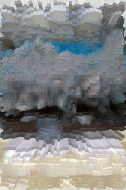 Güzel yaratıcı bir arka plan. Canlı, soyut bir dokunun yansıması. Pankart, poster, el ilanı, kart, kartpostal, kapak, broşür için desen tasarımı. Renkli canlı küpler soyut arkaplan.