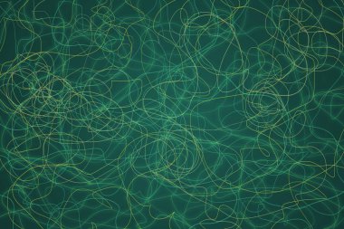 Koyu arkaplanda soyut çizgiler ve şekiller tasarımı