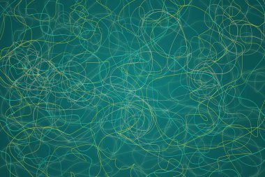 Koyu arkaplanda soyut çizgiler ve şekiller tasarımı