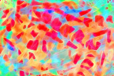 Güzel yaratıcı bir arka plan. Canlı, soyut bir dokunun yansıması. Pankart, poster, el ilanı, kart, kartpostal, kapak, broşür için desen tasarımı. Renkli soyut arka plan. Canlı ve neşeli..