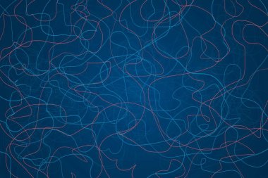 Koyu arkaplanda soyut çizgiler ve şekiller tasarımı