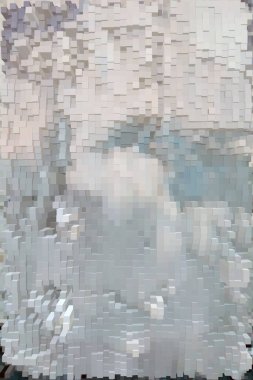 Güzel yaratıcı bir arka plan. Canlı, soyut bir dokunun yansıması. Pankart, poster, el ilanı, kart, kartpostal, kapak, broşür için desen tasarımı. Renkli canlı küpler soyut arkaplan.