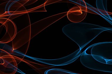 Renkli çizgiler ve dalgalarla soyut arkaplan 