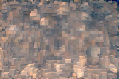 Güzel yaratıcı bir arka plan. Canlı, soyut bir dokunun yansıması. Pankart, poster, el ilanı, kart, kartpostal, kapak, broşür için desen tasarımı. Renkli canlı küpler soyut arkaplan.