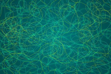 Koyu arkaplanda soyut çizgiler ve şekiller tasarımı