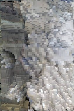 Güzel yaratıcı bir arka plan. Canlı, soyut bir dokunun yansıması. Pankart, poster, el ilanı, kart, kartpostal, kapak, broşür için desen tasarımı. Renkli canlı küpler soyut arkaplan.