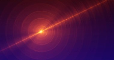 Soyut turuncu ve kırmızı ışık ve lazer ışınları ve parıldayan şekiller hayal gücü, yaratıcılık ve tasarım için çok renkli sanat arkaplan dokusu.