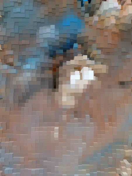 Pixelated Színes Élénk Háttér Web Bannerek Illusztrációk — Stock Fotó