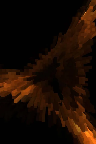 Slunce Oheň Výbuch Výbuchy Rozmazané Pixely Ilustrace Paprsky Světla Pro — Stock fotografie